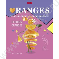 Тетрадь  80л клетка "Модные апельсинки" /мат. ламин./ 5видов | Фото 2