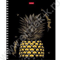 Тетрадь  96л клетка/спираль "Фруктис" /мат.ламин. 3D фольга 3D лак/ ассорти | Фото 1