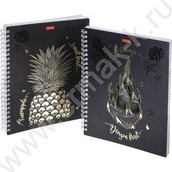 Тетрадь  96л клетка/спираль "Фруктис" /мат.ламин. 3D фольга 3D лак/ ассорти | Фото 4