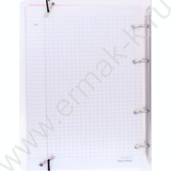 Тетрадь 120л клетка/кольца "Пейзаж в дымке" /с перфорацией, обл.пластик,резинка/ | Фото 7