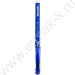 Ручка гелевая со стираемыми чернилами синяя 0,5мм /синий корпус с серебристым рисунком | Фото 2