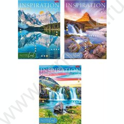 Тетрадь  80л А4 линейка "Вдохновение вокруг" /глянц.ламин.,тиснение/ | Фото 1