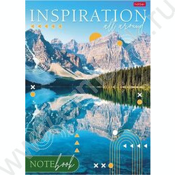 Тетрадь  80л А4 линейка "Вдохновение вокруг" /глянц.ламин.,тиснение/ | Фото 2