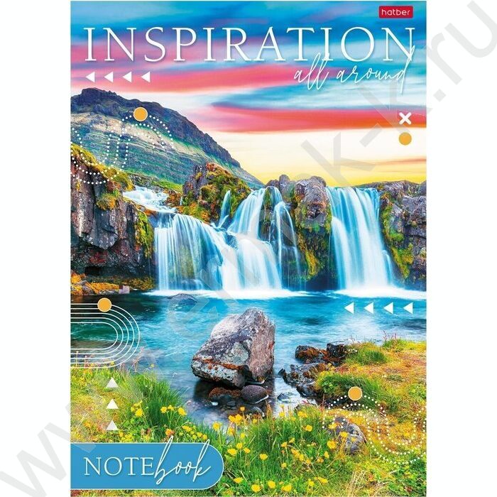 Тетрадь  80л А4 линейка "Вдохновение вокруг" /глянц.ламин.,тиснение/ | Фото 4