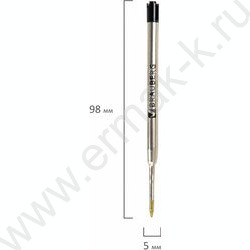 Стержень шар  98мм черный, 0,5мм  /тип Parker /блистер | Фото 4
