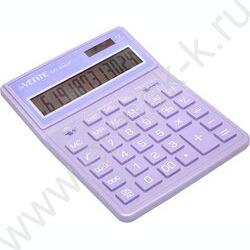Калькулятор DD-4442P /155*204*33мм, двойное питание /пастельно - сиреневый, 12 разряд | Фото 1