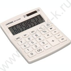 Калькулятор DD-3310W /105*127*21мм, двойное питание /молочный, 10 разряд | Фото 1
