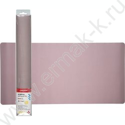 Коврик для мыши XXL  (800*400*1,5мм) эко кожа, прошитый край /пастельный сиреневый | Фото 2