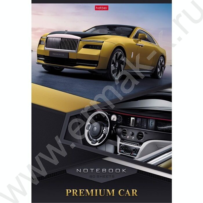 Тетрадь  80л А4 клетка "Премиальные авто" | Фото 2