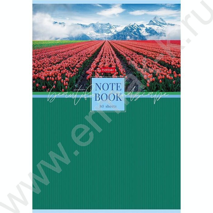 Тетрадь  80л А4 клетка "Живописные пейзажи" | Фото 2