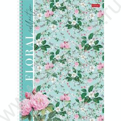 Тетрадь  80л А4 клетка/спираль "Floral collection" мат.лам. | Фото 3
