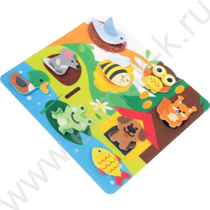 Игра из фетра на липучках Кто где живет? | Фото 3