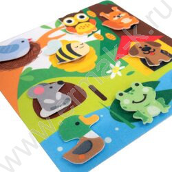 Игра из фетра на липучках Кто где живет? | Фото 6