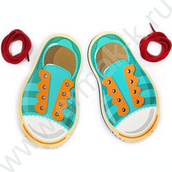 Шнуровка деревянная Baby Toys"Ботинки" | Фото 3