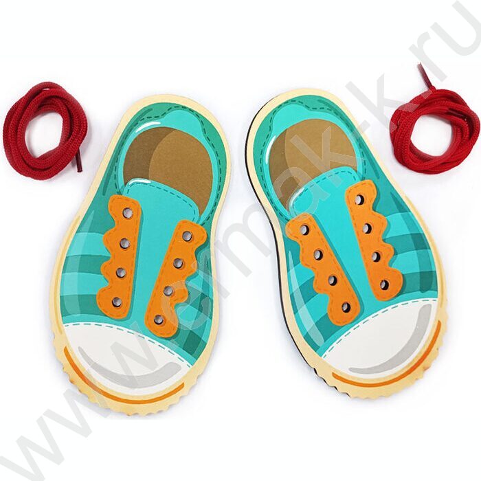 Шнуровка деревянная Baby Toys"Ботинки" | Фото 3