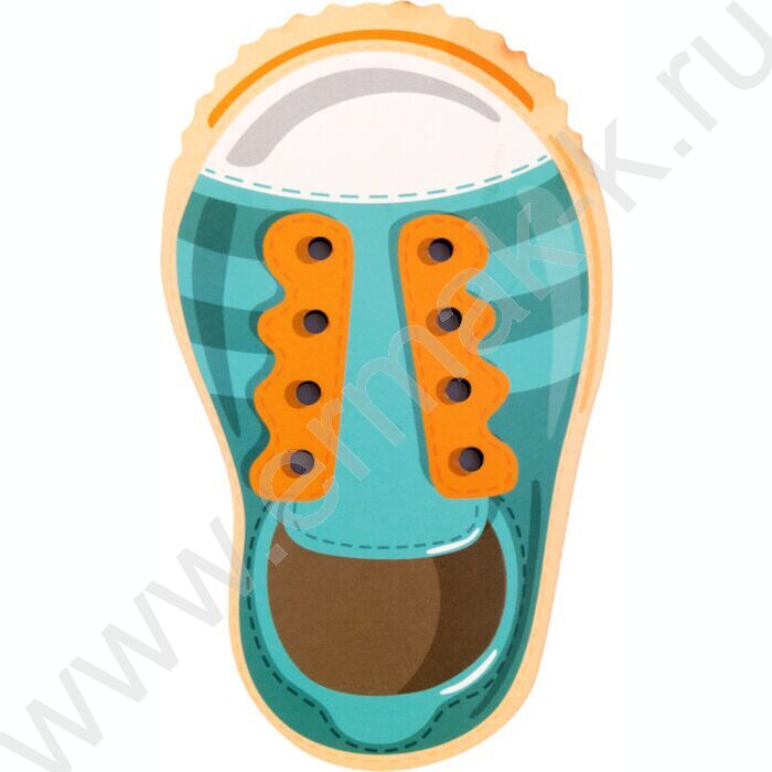 Шнуровка деревянная Baby Toys"Ботинки" | Фото 4