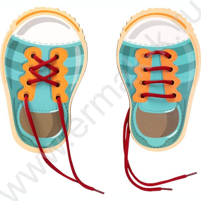 Шнуровка деревянная Baby Toys"Ботинки" | Фото 8