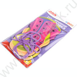 Шнуровка деревянная Baby Toys"Сапожки" | Фото 2