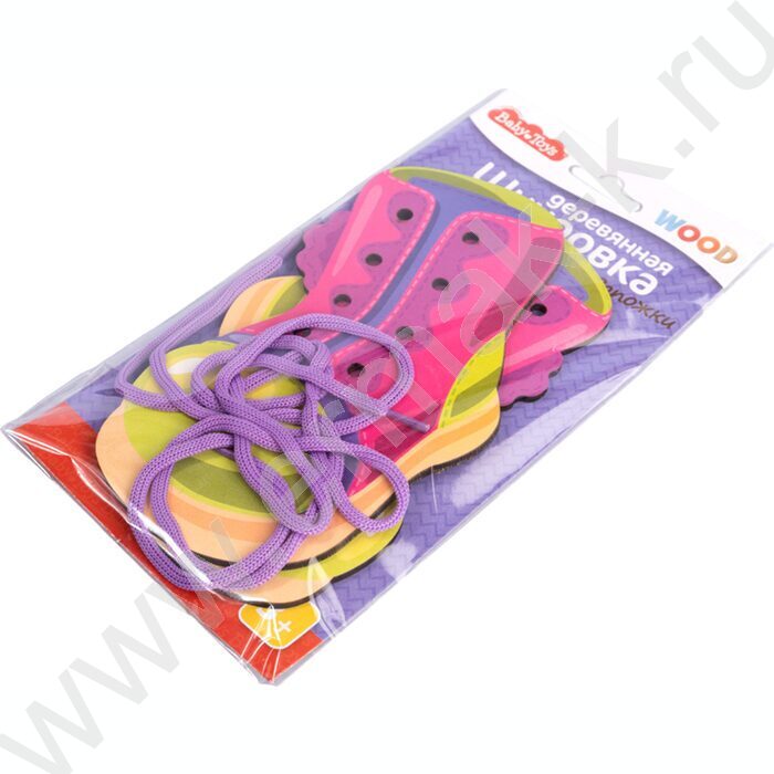 Шнуровка деревянная Baby Toys"Сапожки" | Фото 2