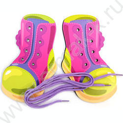 Шнуровка деревянная Baby Toys"Сапожки" | Фото 3