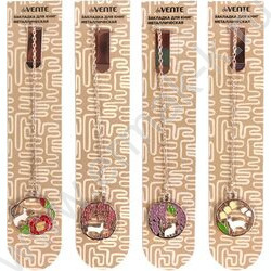 Закладка металлическая "Cute Cat" с клипсой и подвесом на цепочке./ассорти | Фото 1