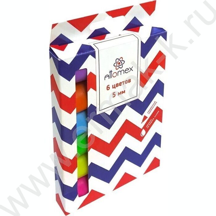 Текстовыделитель /набор  6цв - желт, зел, оранж, роз, гол, сирен /1-5мм косой /блистер | Фото 1