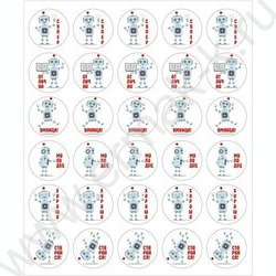 Наклейки-оценки /набор 150шт/5дизайнов /блистер | Фото 4