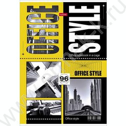 Тетрадь  96л А4 клетка "Office Style" /выб.лак/ ассорти | Фото 1
