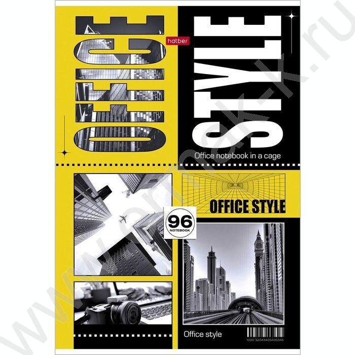 Тетрадь  96л А4 клетка "Office Style" /выб.лак/ ассорти | Фото 1