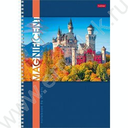 Тетрадь  96л А4 клетка/спираль "Великолепные замки" 4вида | Фото 2