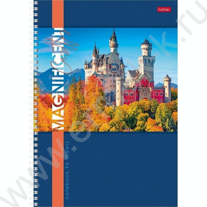 Тетрадь  96л А4 клетка/спираль "Великолепные замки" 4вида | Фото 2
