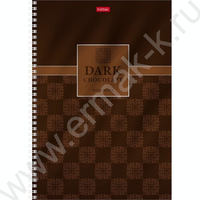 Тетрадь  96л А4 клетка/спираль "Chocolate" /металлизиров. картон, выб лак/ ассорти | Фото 2