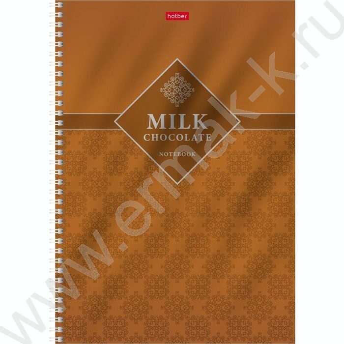 Тетрадь  96л А4 клетка/спираль "Chocolate" /металлизиров. картон, выб лак/ ассорти | Фото 4