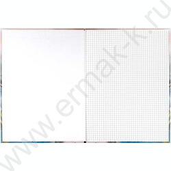 Тетрадь  96л А4 клетка/тв.обл. "Золотые разводы" /лянц.лам./ | Фото 4