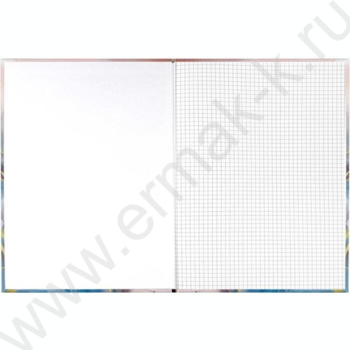 Тетрадь  96л А4 клетка/тв.обл. "Золотые разводы" /лянц.лам./ | Фото 4