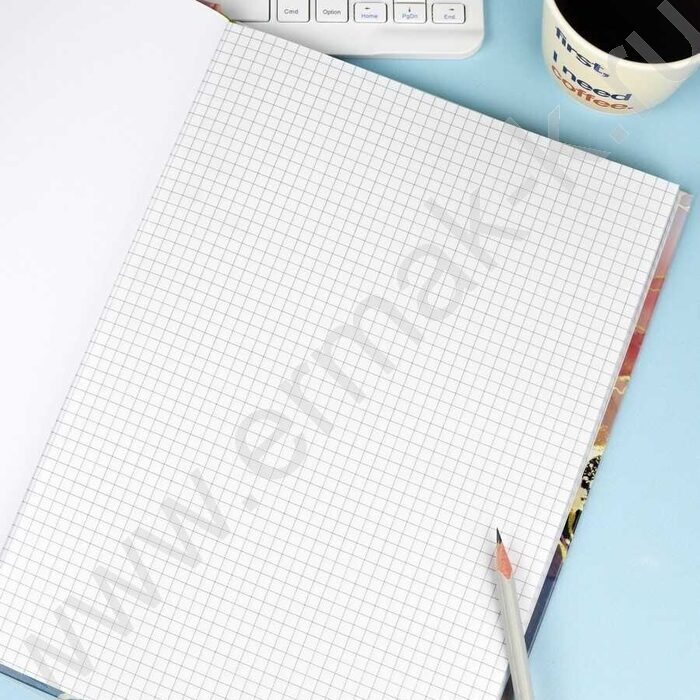 Тетрадь  96л А4 клетка/тв.обл. "Золотые разводы" /лянц.лам./ | Фото 9