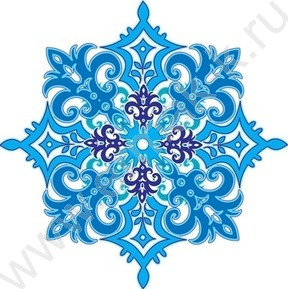 Вырубная фигурка Снежинка