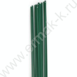 Проволока флористическая зеленая D1,2мм*40см 12шт, в пластиковой оплётке | Фото 2