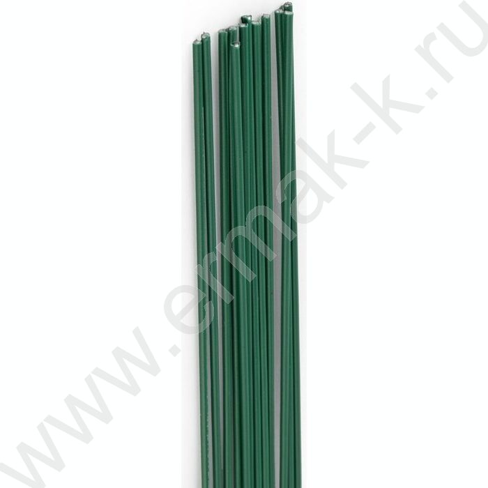 Проволока флористическая зеленая D1,2мм*40см 12шт, в пластиковой оплётке | Фото 2