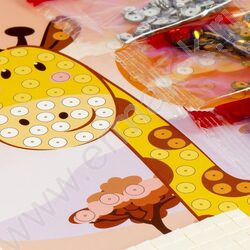 Набор д/творчества Картина из пайеток "Жирафик" | Фото 5