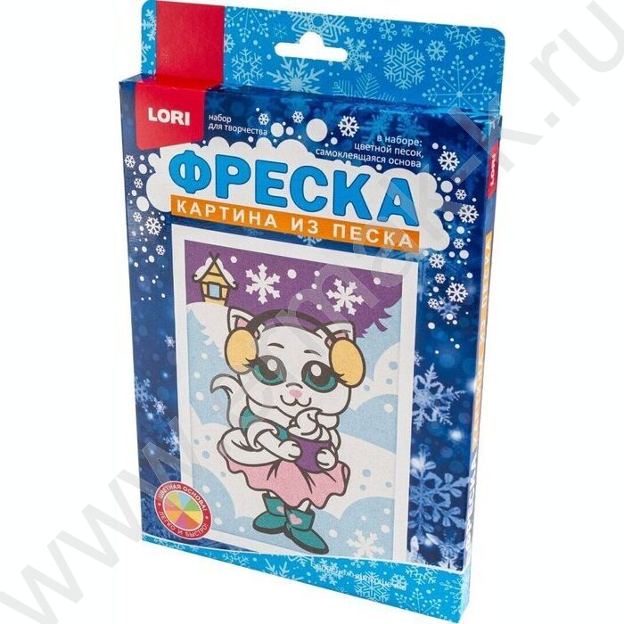 Набор д/творчества Фреска. Картина из песка "Белоснежная кошечка" | Фото 2