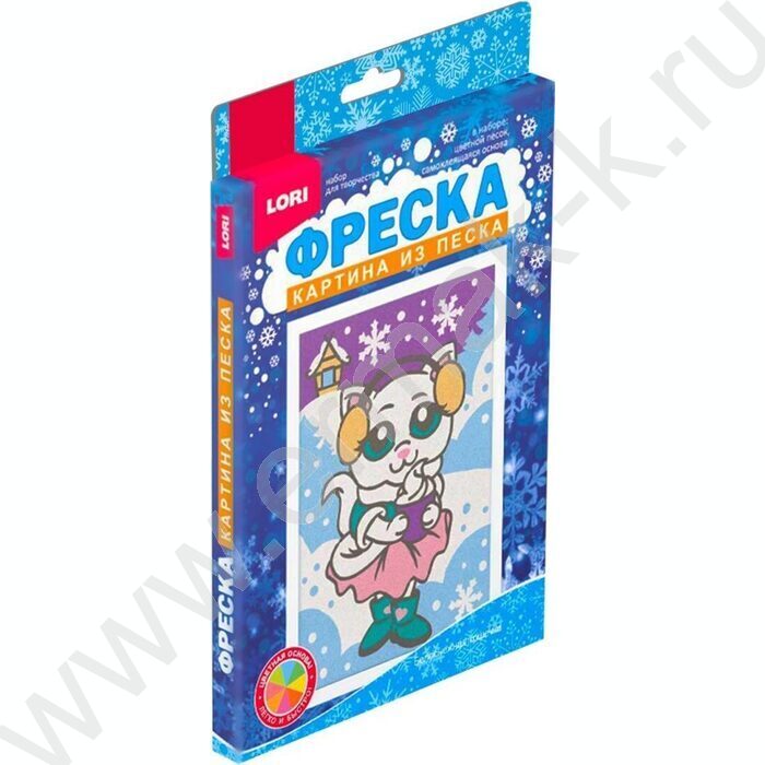 Набор д/творчества Фреска. Картина из песка "Белоснежная кошечка" | Фото 3