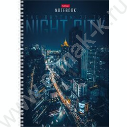Тетрадь  80л А4 линейка/спираль "Ритм ночного города" ассорти | Фото 4