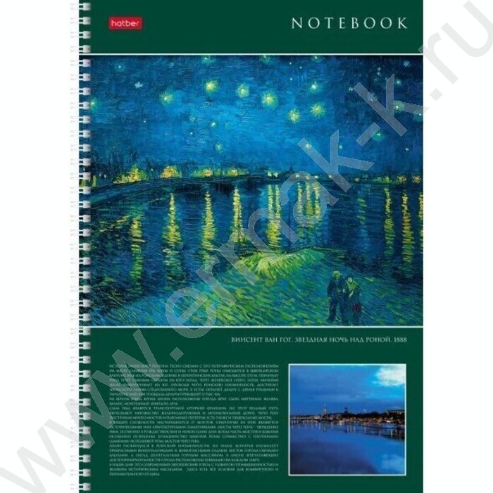 Тетрадь  96л А4 клетка/спираль "Живопись и мир" 4вида | Фото 1