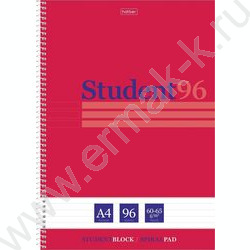 Тетрадь  96л А4 линейка/спираль "Студенту- Viva Magenta" /мат.ламин,тиснение/ ассорти | Фото 1