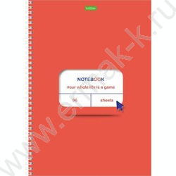 Зап. книжка  96л А4 спираль "Клик" | Фото 1