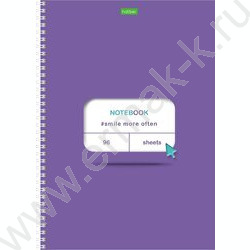 Зап. книжка  96л А4 спираль "Клик" | Фото 4