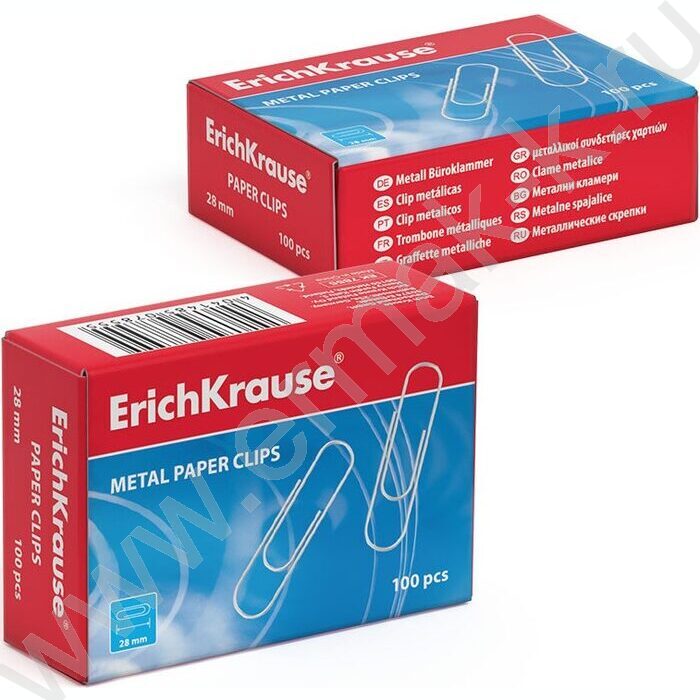 Скрепки 28мм /100шт серебристые | Фото 2