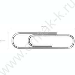 Скрепки 28мм /100шт серебристые | Фото 3