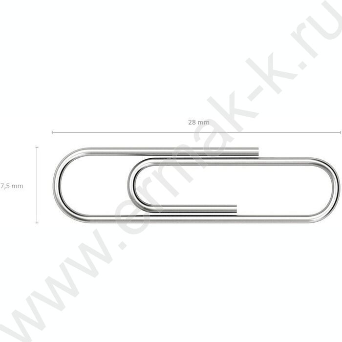 Скрепки 28мм /100шт серебристые | Фото 3